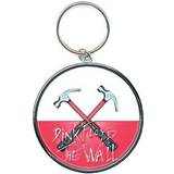 Rock Off - Pink Floyd Enamel Keychain Hammers - Metal Official Red White Logo