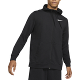 Nike Men's Dri-FIT Hooded Fitness Full-Zip Hoodie - White/Black