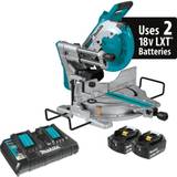 Carrying Case Jigsaws Makita 18V X2 LXT Lithium-Ion (36V) Brushless Cordless 10" Dual-Bevel Sliding Compound Miter Saw with Laser Kit (5.0Ah)