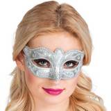 Around the World Eye Masks Fancy Dress Boland Venice Felina Eye Mask Silver
