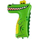 Grabo 47-0WE-P Number 7 Crocodile Animaloons Single Pack, Length-40 Inch, Multi Colour, One Size