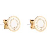 Titanium Earrings Marc Jacobs The Medallion Studs Earrings - Gold/Beige /Transparent