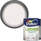Dulux eggshell Dulux Quick Dry Eggshell Paint, 750 Pure White 0.75L
