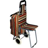 Red Shopping Trolleys Lifemax Shopping Trolley with Seat