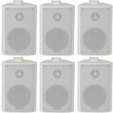 On Wall Speakers 6x 60W 2 Way White