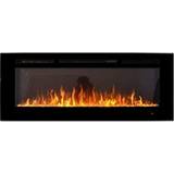Wall mounted electric fire 2022 NEW PREMIUM PRODUCT TruFlame 50inch Black Wall Mounted Electric Fire with 3 colour Flames and can be inserted (Pebbles, Logs and Crystals)