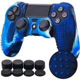 Sony ps4 pro Studded Silicone Cover Skin Case for Sony PS4/slim/Pro Dualshock 4 Controller blue With Pro thumb