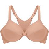 Brown Bras Glamorise Front Close Smoothing Wonderwire Bra - Cappuccino