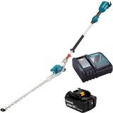 Makita Telescopic Shaft Hedge Trimmers Makita DUN500W lxt 18v LiIon Brushless Pole Hedge Cutter Trimmer 1 x5ah Battery