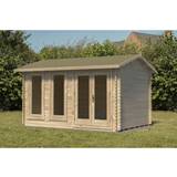 Small Cabins Forest Garden Chiltern 4.0m 3.0m Log Cabin Apex (Building Area )