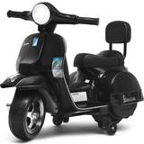 Music Electric Ride-on Bikes Costway Vespa Scooter 6V