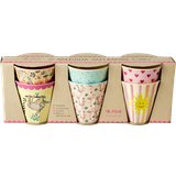 Rice Small Melamine Children's Cups Multi Pack of 6