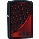 Lighters Zippo Windproof Lighter Red Chrome Design