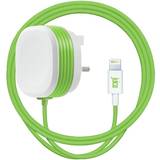 Chargers - Green Batteries & Chargers Juice 20W Apple Lightning Mains Charger with 1.5m Integrated Cable