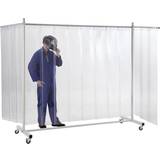 Single Door Shed Doors EUROKRAFTbasic Protective screen, mobile, with lamella curtain Shed Door (x)