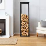 Fireplace Accessories Neo Tall Black Firewood Log Rack