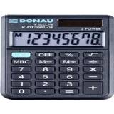Pocket calculator Donau calculator TECH pocket calculator, 8 digits. display, dim. 90x60x11 mm, black