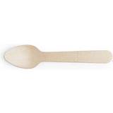 Baby Care Vegware 4.25" Mini Wooden Spoons 100 Pack