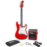 Red Acoustic Guitars Very Rockjam Full Size Electric Guitar Super Kit Rjeg06 Red