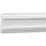 Wall & Chair Rail Mouldings Profhome Panel Moulding 151336 Dado Rail Decorative Moulding Frieze Moulding Neo-Classicism style white 2