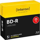 4x - Blu-ray Optical Storage Intenso BD-R 25GB 4x Jewelcase 5-Pack