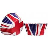 Premier Housewares Union Jack 40 Pieces Made Greaseproof Paper/ Muffin Case