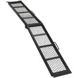 Extension Ladders 360kg Steel Mesh Folding Loading Ramp Secure Strap & Hook Van Loading
