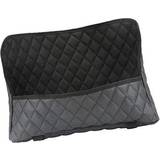 Car Seat Storage Bag Multifunction Durable Leather Car Mesh Pocket Seat Back Net Organizer Accessories for Pet Kids Black Deft Processed