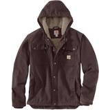 Carhartt Men - XL Jackets Carhartt Relaxed Fit Washed Duck Sherpa-Lined Utility Jacket - Dark Brown