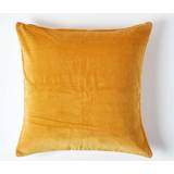 Homescapes Mustard Cushion Cover Yellow