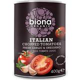 Chopped tomatoes Biona Organic Chopped Tomatoes with Garlic & Oregano 400g