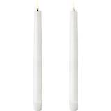 Beige Candles & Accessories Uyuni Taper LED Candle 25.5cm 2pcs
