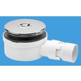 90mm x 25mm Water Seal Slim Shower Trap with 1 Solvent Weld Outlet