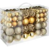 Tectake Decorative Items tectake Decoration Balls Gold Christmas Tree Ornament 6cm 100pcs