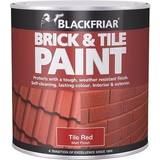 Blackfriar Paint Blackfriar BF0160001F1 & Tile Paint Black, Red 0.25L