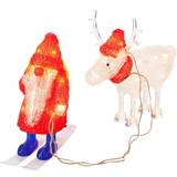 Led reindeer outdoor Konstsmide In /Outdoor 40 Warm Santa Reindeer Light Up Christmas Lamp
