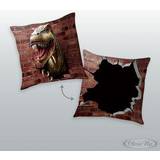 Brown Cushions Kid's Room Close Up Dinosaurie dekorativ kudde T-REX