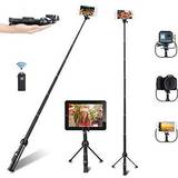 Iphone tripod Selfie Stick Professional 45-Inch Selfie Stick Tripod Extendable Selfie Stick with Wireless Remote and Tripod Stand for iPhone 6 7 8 X Plus/Samsung Galaxy Note 9/S9 Plus and More