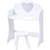 White Dressing Table Liberty House Toys Kid's Dressing Table and Stool Set
