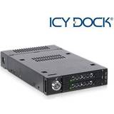 Icy Dock MB834M2K-B 2 Bay M.2 PCIe NVMe SSD miniSAS Mobile Rack