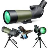 Spotting Scopes on sale gosky 20-60x60 hd spotting scope with tripod, carrying bag and scope phone adapter bak4 45 degree angled eyepiece telescope f