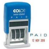 Stamps Colop S160L2 PAID Mini Self-Inking Date Stamp