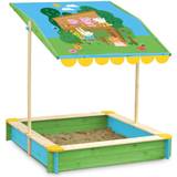 Wooden Toys Play Set Peppa Pig Sandpit with Roof