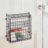 Letterboxes of Home Black Letter Box Catcher Cage With Lift Up Lid