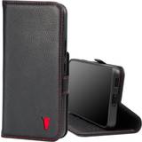 TORRO Samsung Galaxy S22 Leather Case Black with Red Detail