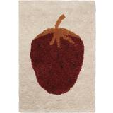 Red Rugs Kid's Room Ferm Living Fruiticana Tufted Strawberry Rug 31.5x47.2"