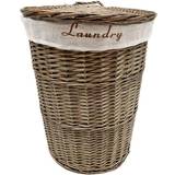 Wicker Round Laundry Basket With basket