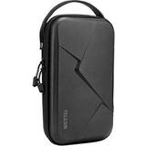 Telesin carry case for gopro max hero 9 8 7 6 5 4 3, dji osmo pocket action, insta360 one x, more small digital camera, hard protective travel bag
