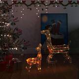 vidaXL Acrylic Reindeer Family Christmas Lamp