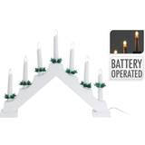 GT White Wooden Christmas Candle Bridge